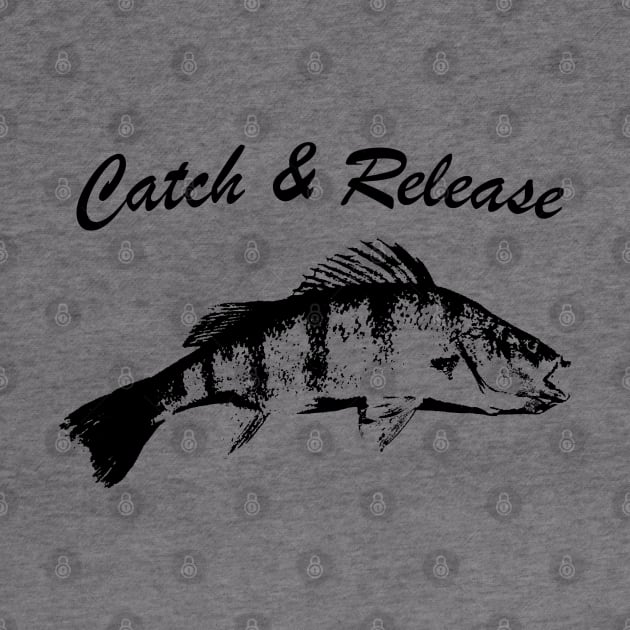 Catch and Release Series, Perch, Black color by BassFishin